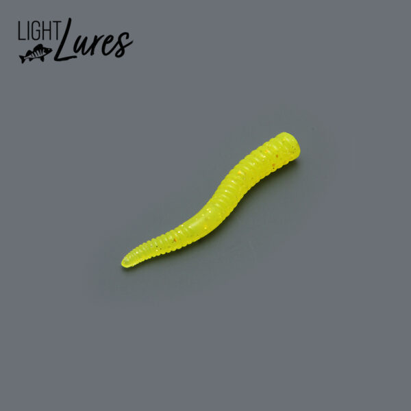 worm micro lure microlure 4cm geel nedrig ned rig lightlures light Lures ultra light Lures ultralight Lures ultralight bait ultralight lures baits softbait softlure vissen baars snoekbaars roofvis